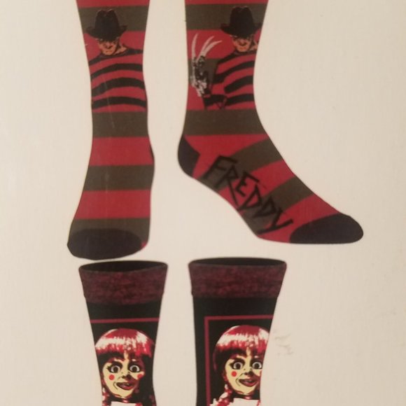 Horror movie mens casual crew socks 6 pack new - Picture 7 of 7